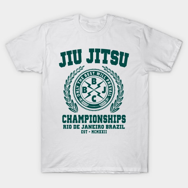 JIU JITSU CHAMPIONSHIPS T-Shirt by Tshirt Samurai